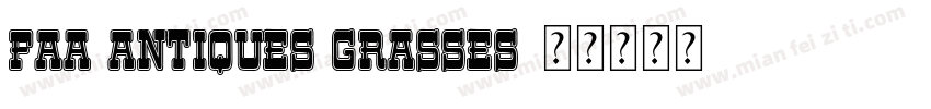 FAA Antiques Grasses字体转换